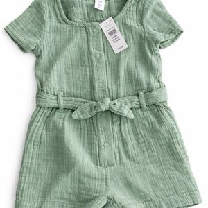 Gap Toddler Girl Sage Green Romper 2 Years NWT
